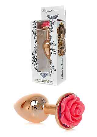 Анальна побка Plug-Jewellery Red Gold PLUG ROSE- Pink Sex Aura Київ
