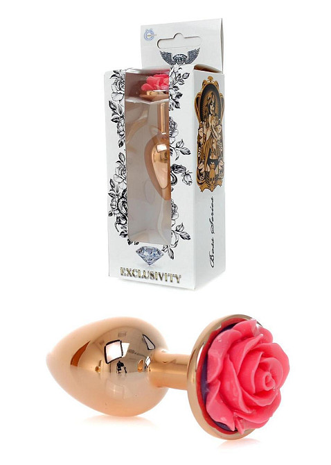 Анальная побка Plug-Jewellery Red Gold PLUG ROSE- Pink Sex Aura Киев - изображение 6