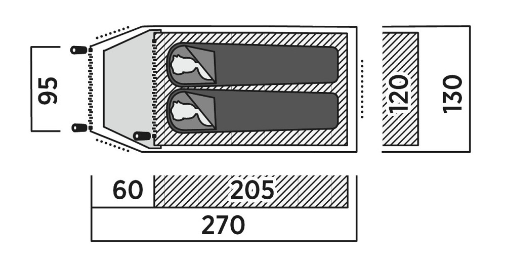 Палатка двухместная Easy Camp Setesdal 2 (120476) Київ - фото 7