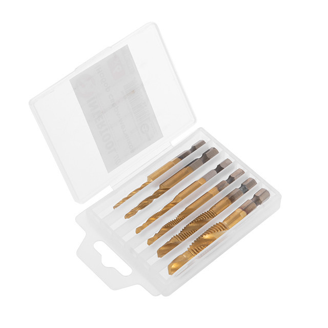 Набір свердел-мітчиків, 6 од. INTERTOOL SD-5841 Київ - фото 4