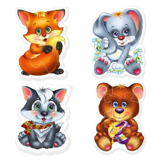 Дитячі бебі пазли "Лісові мешканці" VT1106-79 укр. мовою Вінниця