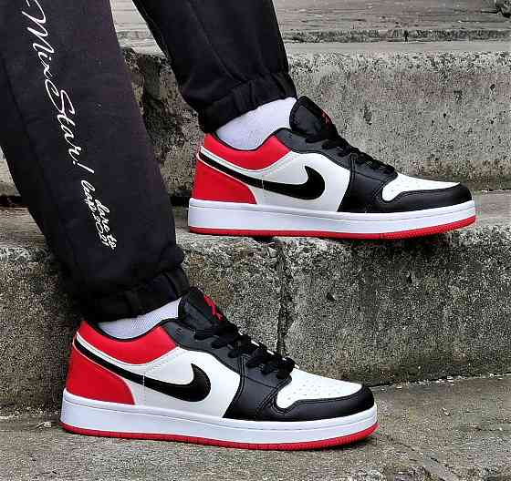 Кроссовки Nike Jordan Белые Мужские Джорданы Красные Найк (размеры: 41,42,43,44,45) Видео Обзор Днепр