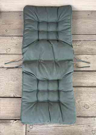 Подушка для стільців (50x120х8 см) подвійна Decorator Sawana колір сіро-блакитний 84-165 Київ