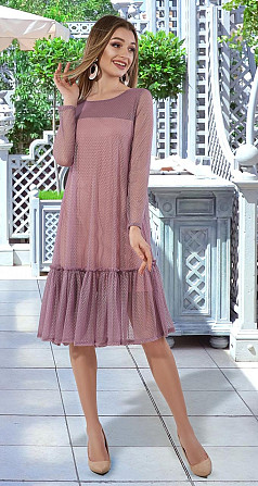Стильное платье с сеточкой (46) Киев - изображение 3