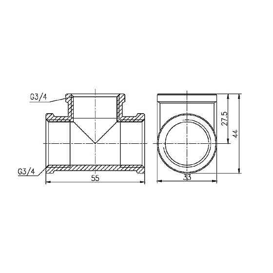 Тройник Thermo Alliance Forte 3/4" ВВ SF36120 Київ