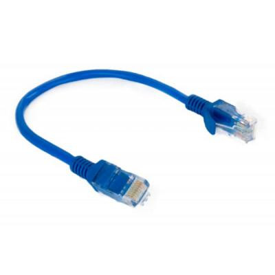 Патч-корд 0.25м, UTP, cat.5e, CCA, blue Extradigital (KBP1764) Вінниця - фото 1
