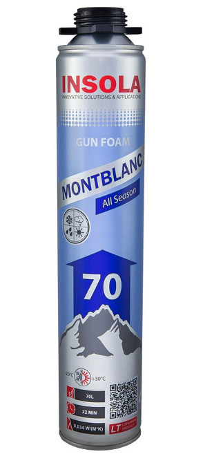 Монтажна піна INSOLA Montblanc All Season 870 мл Киев - изображение 1