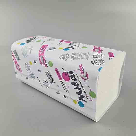 Полотенце бумажное v-складка белое(140листов) 230*210 2 шар. 'Mildi Smart