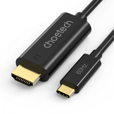 Кабель мультимедийный USB-C to HDMI M 1.8m black Choetech (CH0019-BK-V3) Винница - изображение 1