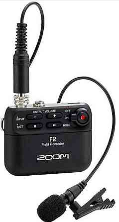 Аудіо рекордер Zoom F2/ 32bit + мікрофон петличка + батарейки.  Новий. Харків