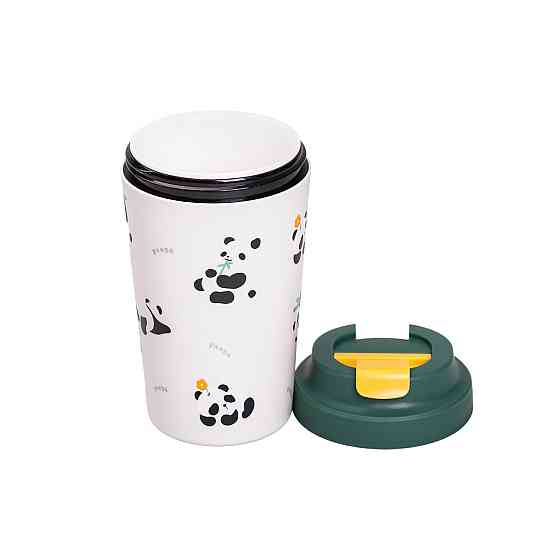 Термочашка Panda з порцелянаовою колбою 380 мл Зелена HP-14-12GR Київ