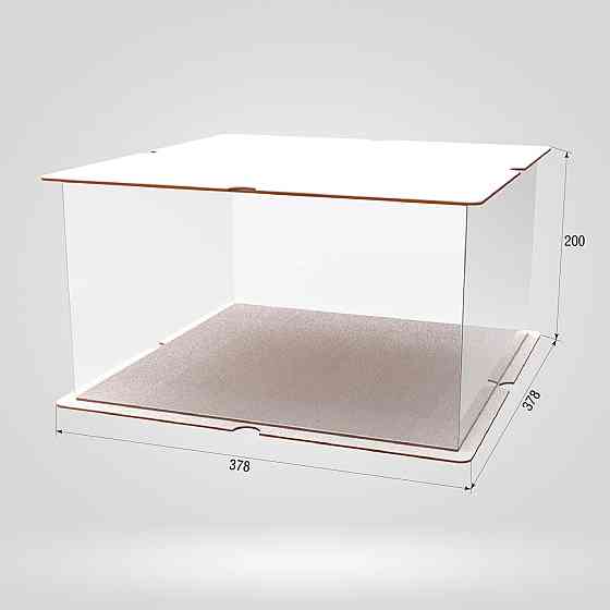 Коробка для тортів, квітів та подарунків EKOSTAR 350х350х200 Київ