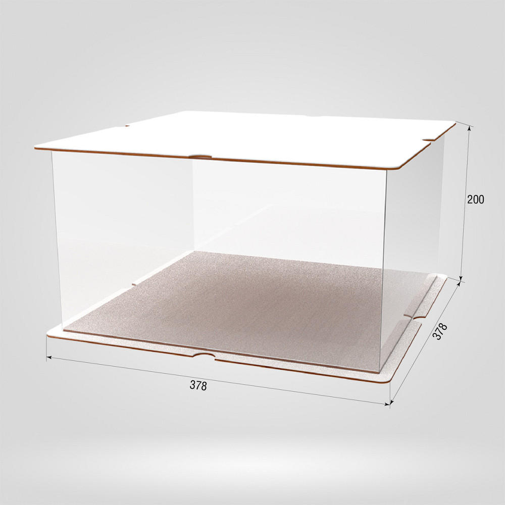 Коробка для тортів, квітів та подарунків EKOSTAR 350х350х200 Київ - фото 2