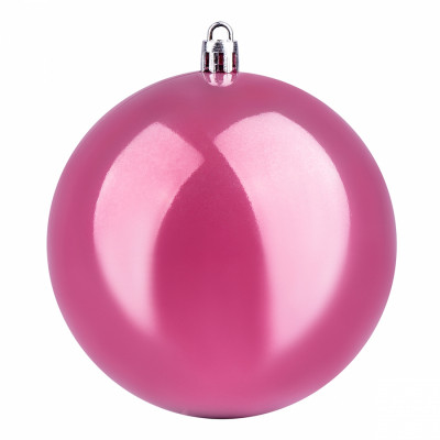 Елочная игрушка YES! Fun шар 10 см, бледно-пурпурный, перламутровый (973510) Винница - изображение 1