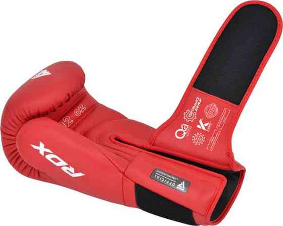 Боксерські рукавиці RDX AS1 RED-12 унцій (капа в комплекті) Кам'янське