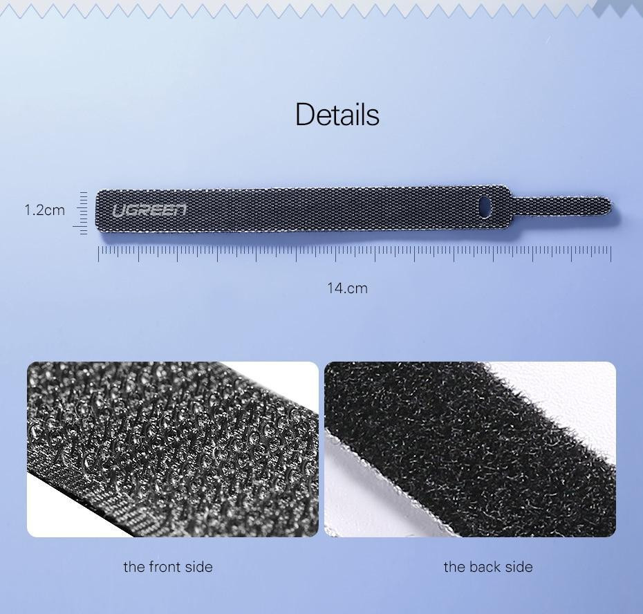 Стяжка для кабеля Ugreen LP146 (Черная, 1 шт) Николаев - изображение 8