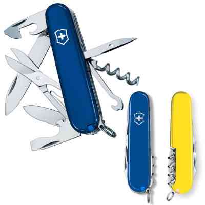 Нож Victorinox Climber Ukraine Синьо-жовтий (1.3703.2.8) Винница
