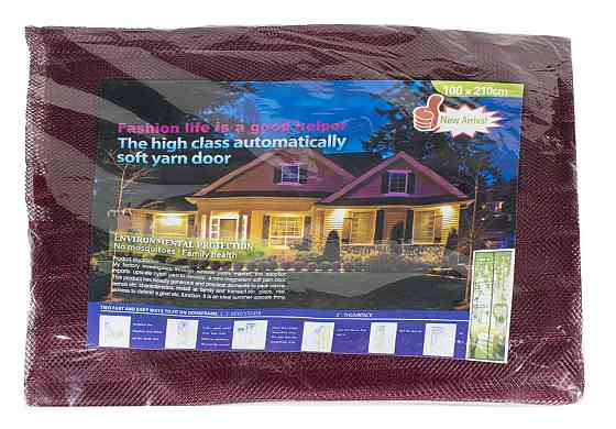 Дверная антимоскитная сетка на магнитах черный, голубой , коричневый,бордовый Днепр