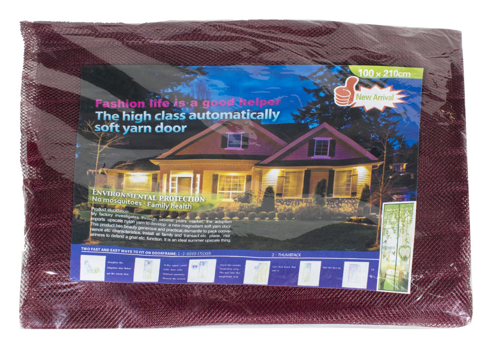 Дверная антимоскитная сетка на магнитах черный, голубой , коричневый,бордовый Днепр - изображение 3