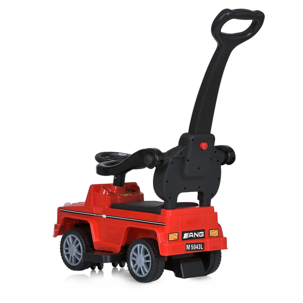Дитяча каталка-толокар M 5043L-3 червоний, з батьківською ручкою Вінниця - фото 7