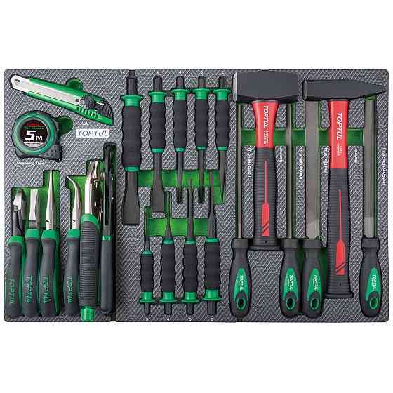 Тележка с инструментом (BUMPER SERIES) 7 секций 413ед. серый TOPTUL GE-41330 Одесса