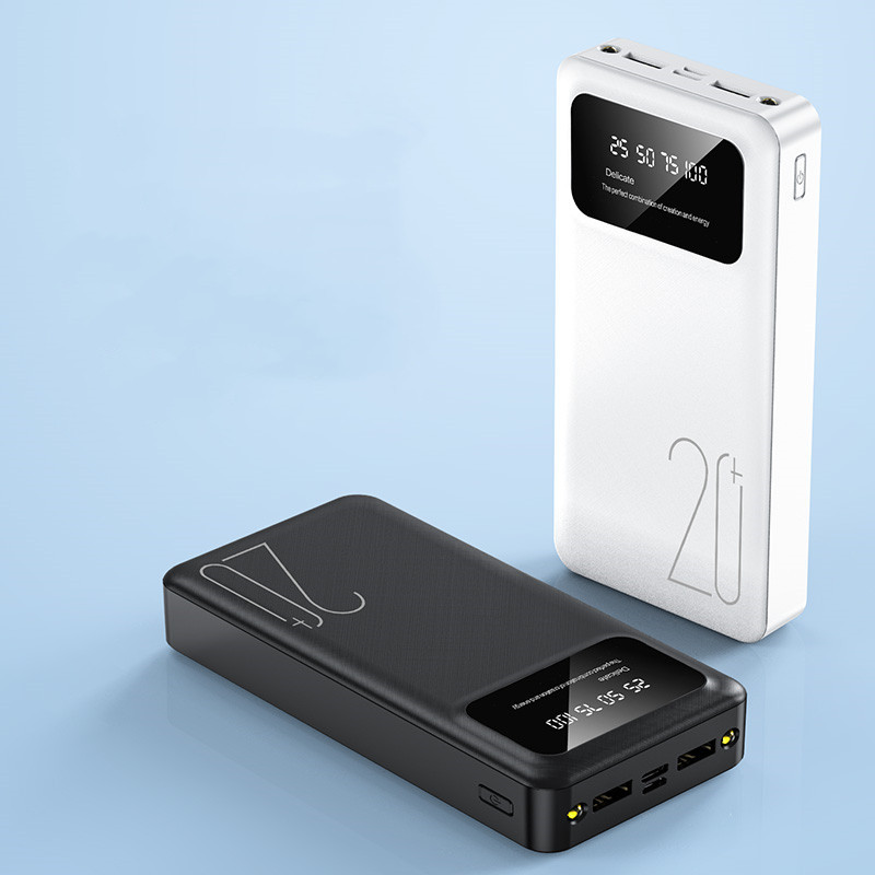 Універсальна зарядна батарея Power Bank 20000 mAh PB-LED20 Білий Київ - фото 7