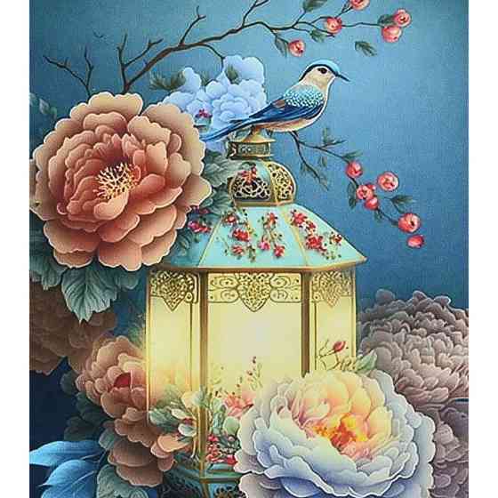 Алмазна мозаїка "Вінтажний ліхтар" HEG88141 30х40 см Вінниця