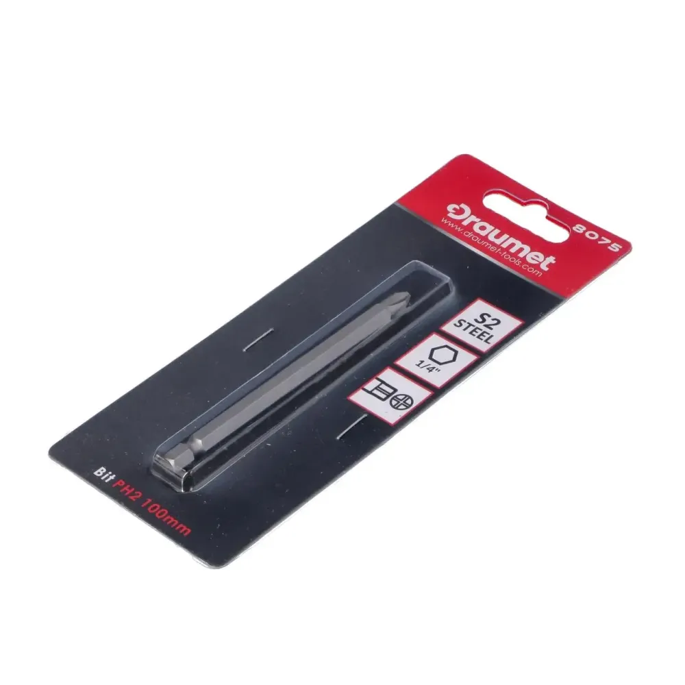 Бита длинная DRAUMET PH2 200 мм 1/4' (Е8077) Коломыя - изображение 2