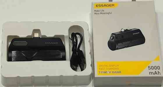 Павербанк Essager Mini Power Bank 20 Вт 5000 мАч Type-C/Lighting. Киев