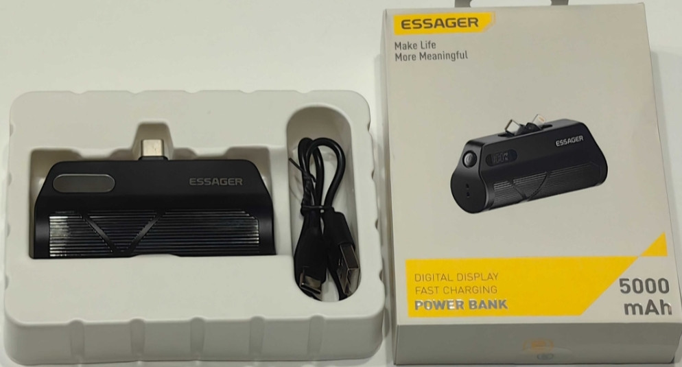 Павербанк Essager Mini Power Bank 20 Вт 5000 мАч Type-C/Lighting. Киев - изображение 5
