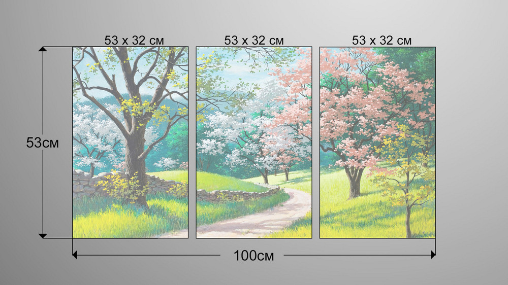 Модульная картина Весна Сад Art-11_3А Киев - изображение 3