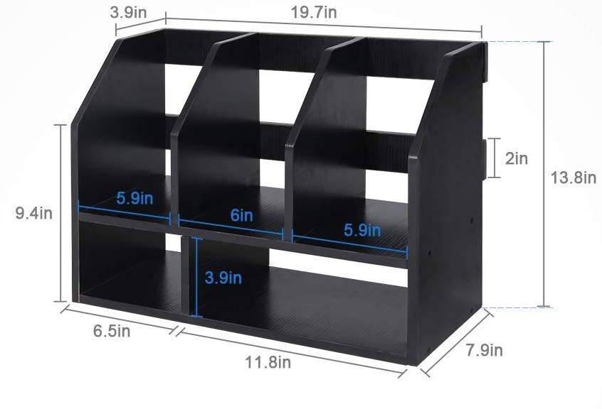 Книжкова полиця настільна "Єсенін 35" венге Миколаїв - фото 4