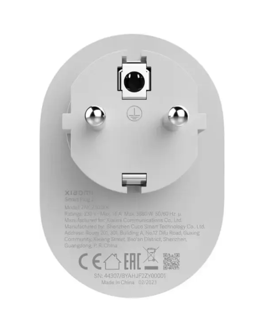 Розумна розетка Wi Fi Xiaomi Smart Plug 2 Wi-Fi (Білий) Вінниця - фото 3