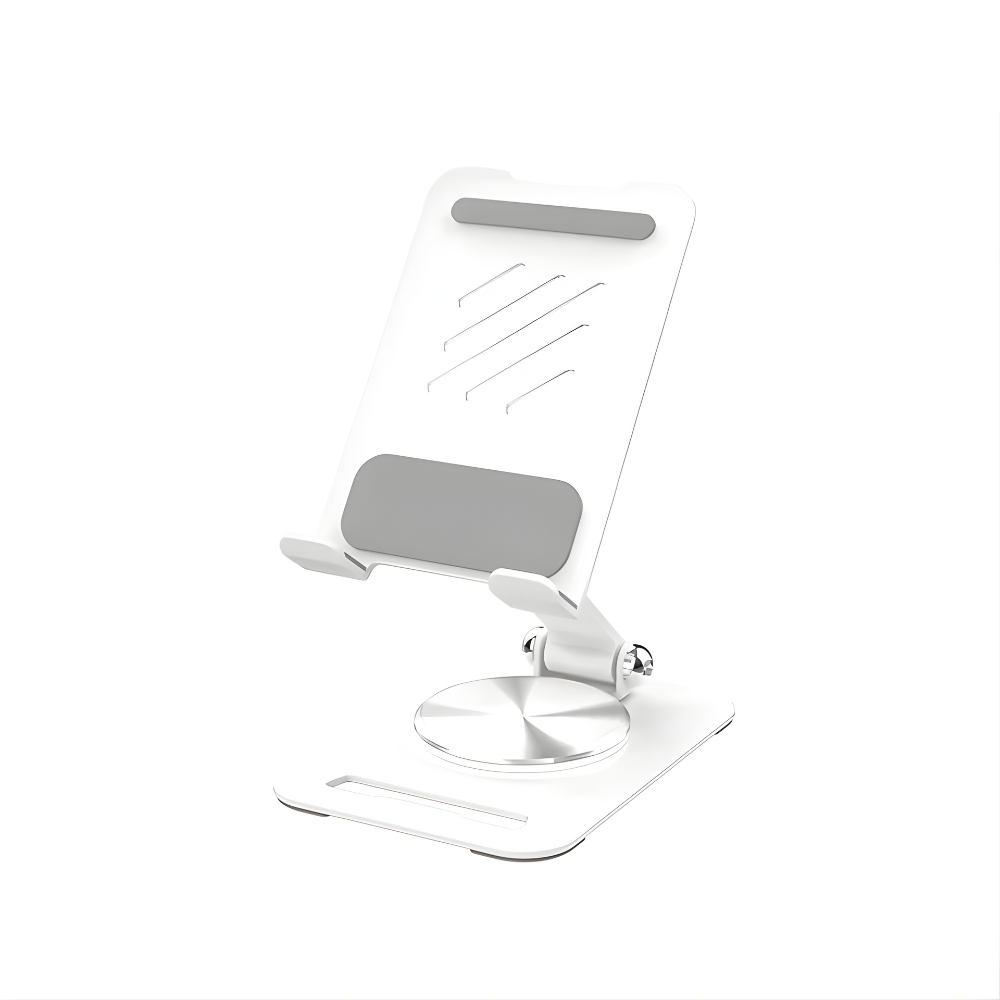 Подставка настольная под телефон холдер для смартфона или планшета до 7 дюймов,металлическая,складная, белая Каменец-Подольский - изображение 3
