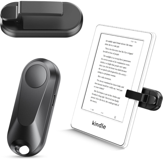 Пульт-перелистыватель страниц Sycelu K2 RF для Kindle, Kobo, iPad, iPhone, Android, USB-C, до 20 м, черный Киев