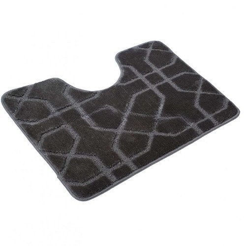 Набір килимків для ванної кімнати 2шт 57*100см+57*50см U-виріз Геометрія Joy сірий тафтинг Дариана Житомир - изображение 8