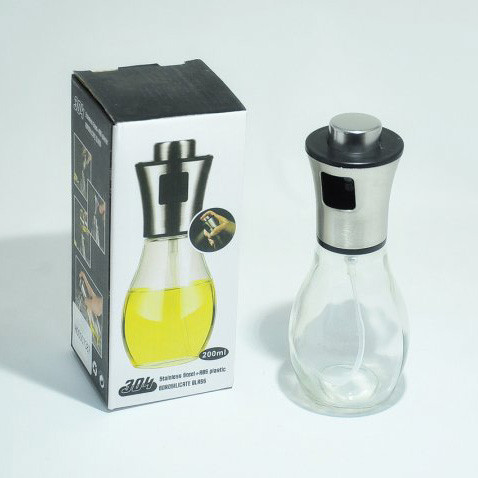 Кухонный флакон для масла пульверизатор Benson Big 200 мл, Емкость для оливкового масла и уксуса HO-89 Львов - изображение 2