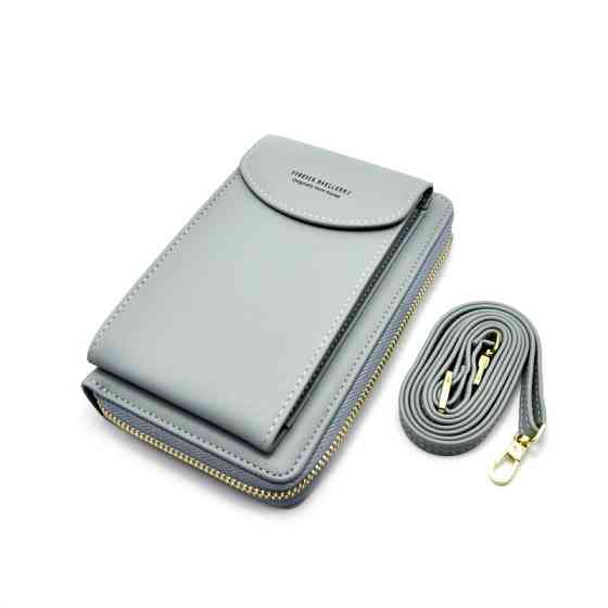 Стильный  Кошелек Baellerry N8591  мягкая эко-кожа  (Серый)  для  хранение денег, карт, смартфона, ключей Одесса