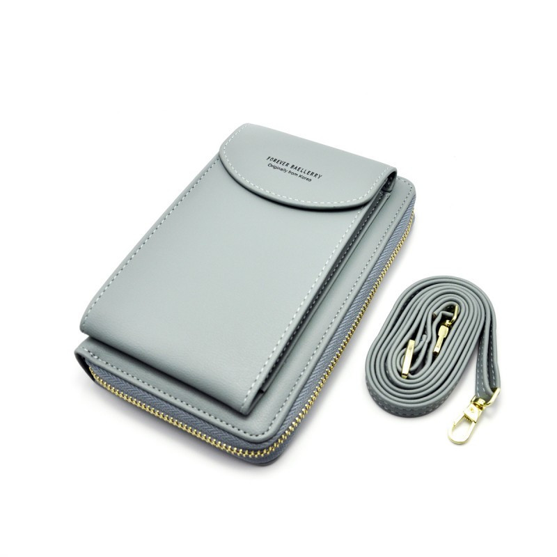 Стильний Гаманець Baellerry N8591 м'яка еко-шкіра (Сірий) для зберігання грошей, карт, смартфона, ключів Одеса - фото 1