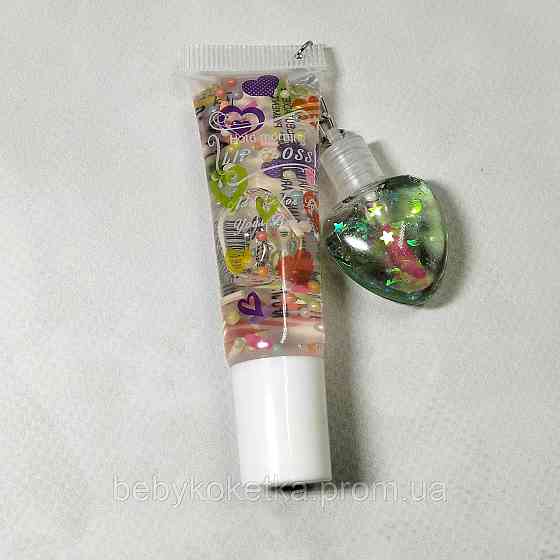 Дитячий блиск для губ зволожуючий Hold morning Lip Gloss HL Зелений тінт Львів