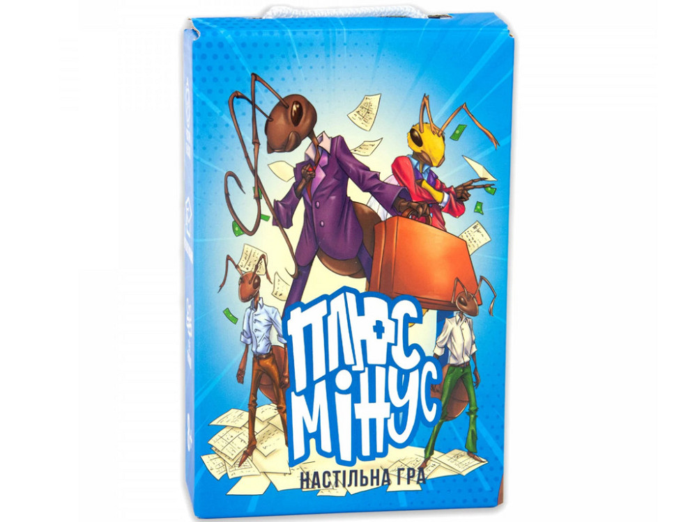 Настільна гра Strateg Плюс Мінус розважальна українською мовою (30292), шт Київ - фото 1