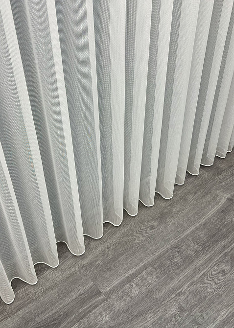 Тюль фактурный жаккард цвет молочный 1989т Киев - изображение 7