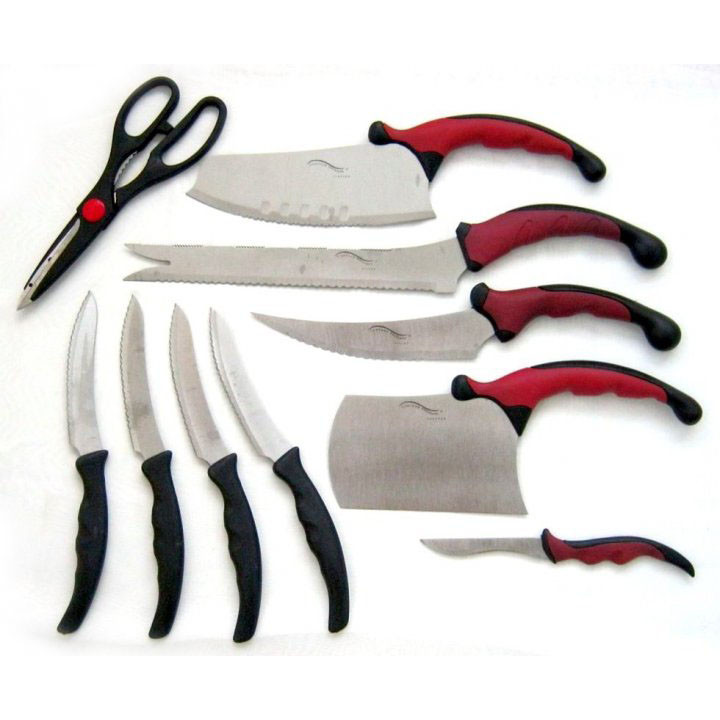 Якісний набір ножів з підставкою Contour Pro Knives 13, Якісні ножі для дому, Ножі для кухонних потреб ON-10 Львів - фото 2