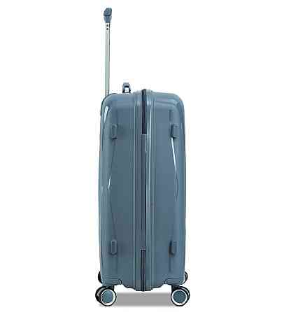 Чемодан полипропиленовый MADISSON 51103 большой 77 см серо-синий Киев