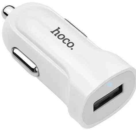Автомобільний зарядний пристрій Hoco Z2 1.5 A 1 USB White + USB Cable Iphone 6 Рівне