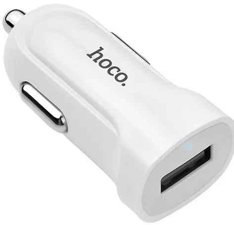 Автомобильное зарядное устройство для Hoco Z2 1.5 A 1 USB White + USB Cable Iphone 6 Ровно - изображение 3