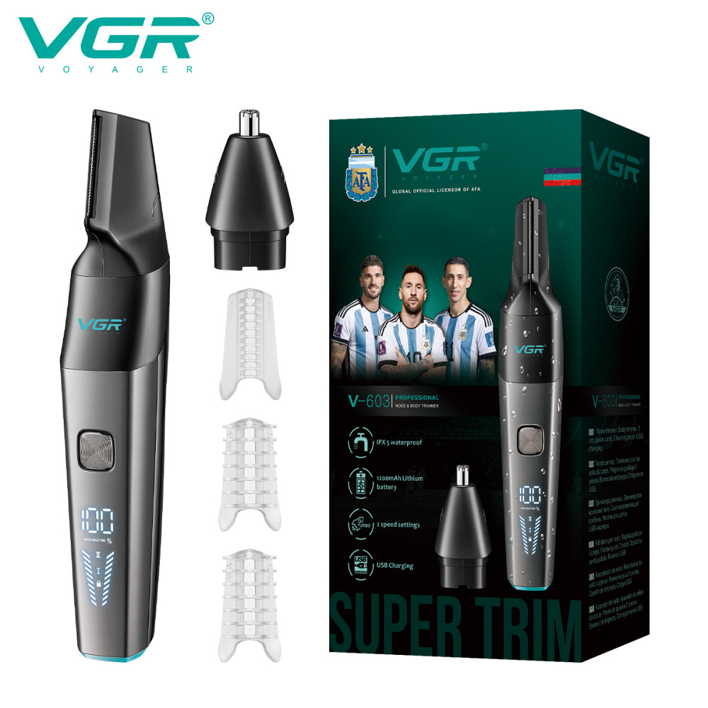 Тример для носа і вух хорошої якості VGR 2 до 1 V-603, Тример для гоління вух бритва носа FN-41 Львів - фото 15