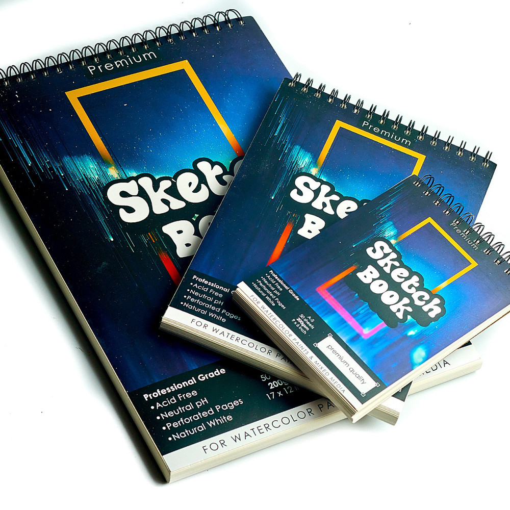 Скетчбук с акварельной бумагой  А5  200 г\м2 для скетчинга для рисования, альбом 50 листов Каменец-Подольский - изображение 2