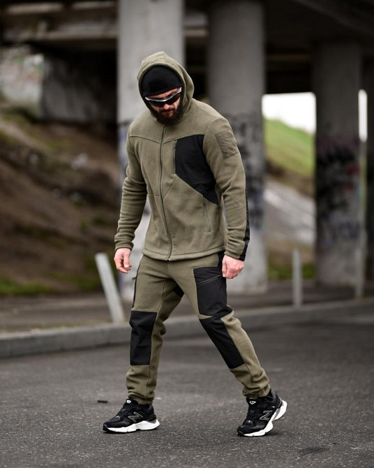 Флісовий спортивний тактичний костюм TARANTUL oliva/black Т46552 Одеса - фото 15