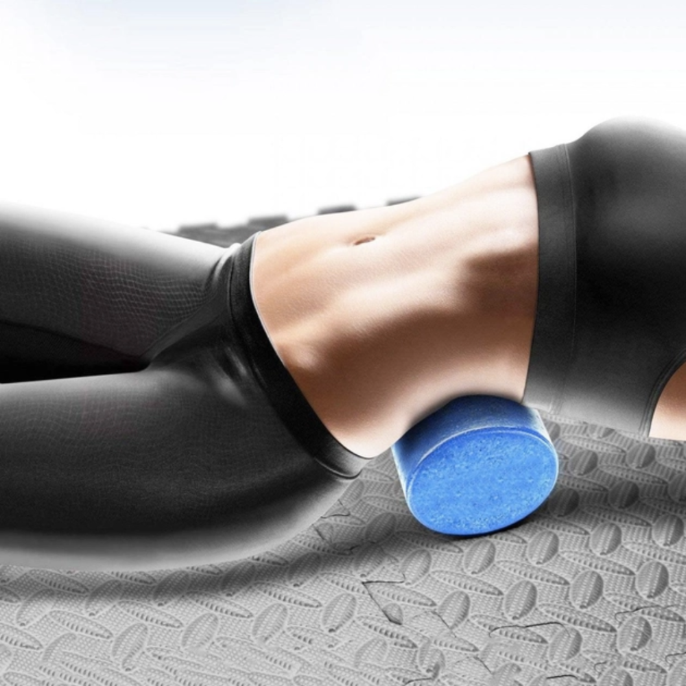 Масажний ролик для йоги та фітнесу York Fitness EPP 30 х 15см блакитний Киев - изображение 5
